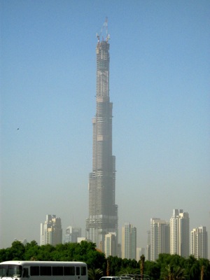 the world dubai sinking. The Burj Dubai, soon to be the