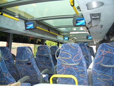 inside of megabus