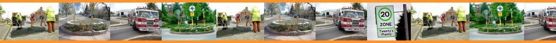 traffic calming collage